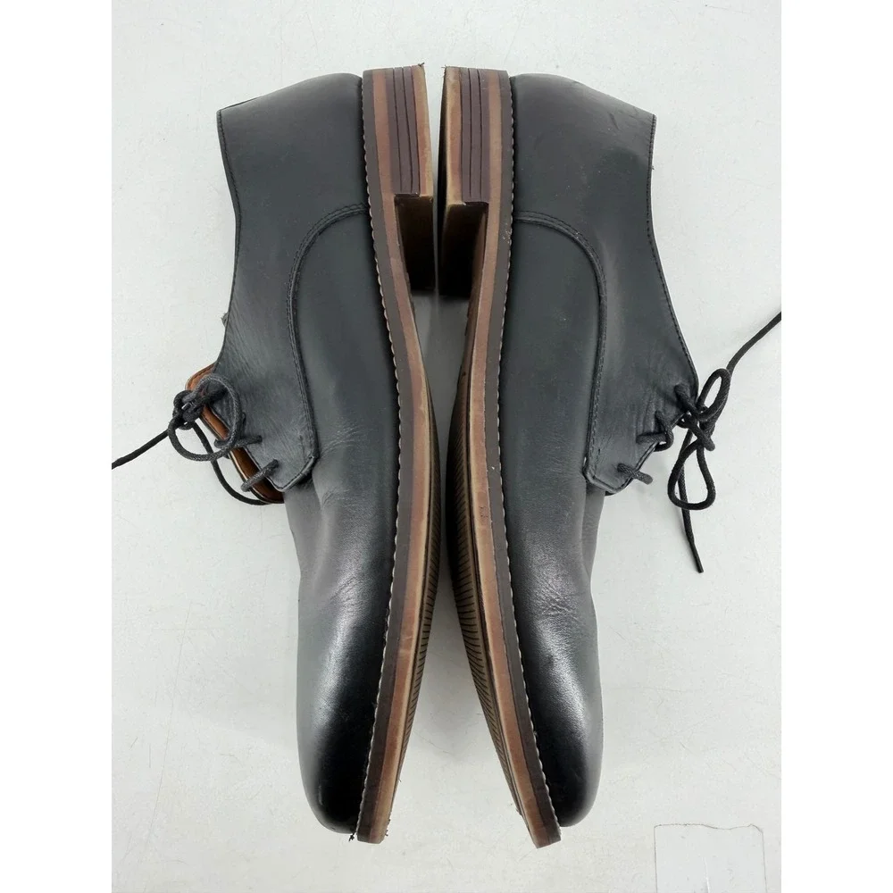 Taylor & Wright Derby Shoes Mens Size 10 Black Real Leather Lace Up Professional